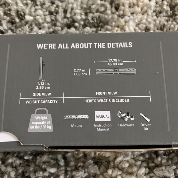 NWT, SimplySafe fixed position TV wall mount 22-50 inch, 80lbs weight capacity - Picture 5 of 8